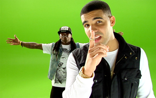 Lil Wayne & Drake On The Set Of Miss Me Music Video