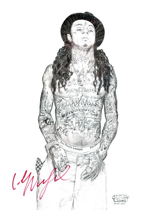 Lil Wayne Drawing In Prison