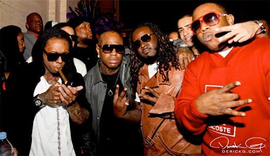 Lil Wayne & YMCMB At Welcome Home Weezy Party