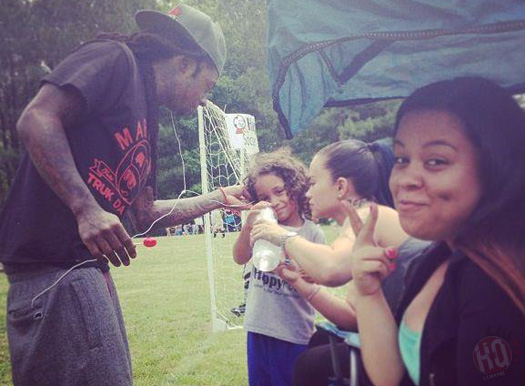 Lil Wayne With Dwayne Michael Carter III & Sarah Vivan