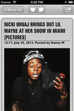 Lil Wayne HQ App Screenshot