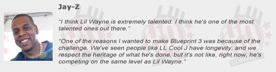 Jay Z Compliments Lil Wayne