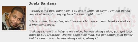 Juelz Santana Compliments Lil Wayne