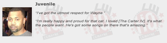 Juvenile Compliments Lil Wayne