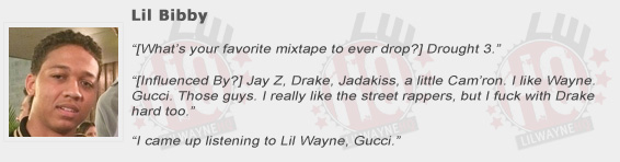 Lil Bibby Compliments Lil Wayne