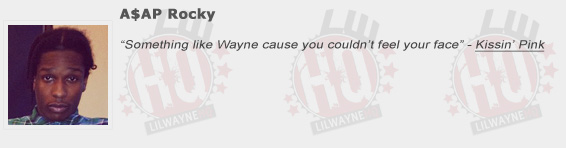 ASAP Rocky Shouts Out Lil Wayne