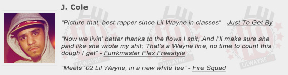 J. Cole Shouts Out Lil Wayne