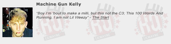 Machine Gun Kelly Shouts Out Lil Wayne