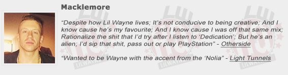 Macklemore Shouts Out Lil Wayne