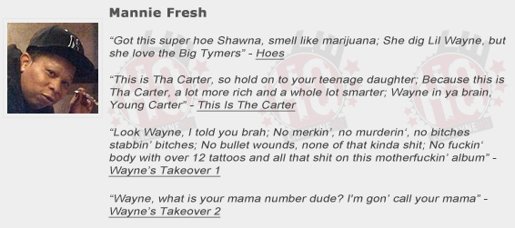 Mannie Fresh Shouts Out Lil Wayne