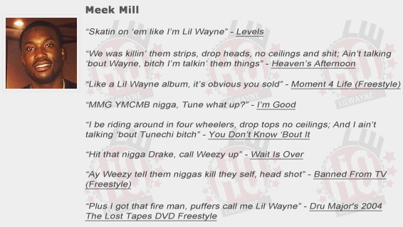 Meek Mill Shouts Out Lil Wayne