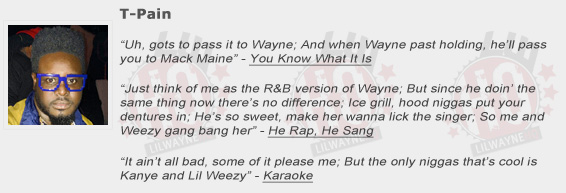 T-Pain Shouts Out Lil Wayne