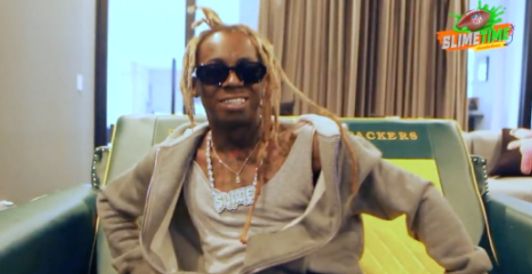 Lil Wayne Takes Part In The Celebrity Pick Party On NFL Slimetime